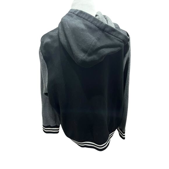 Torrid Women's Black & Grey Varsity Bomber Jacket SIZE 3 - Picture 4 of 7